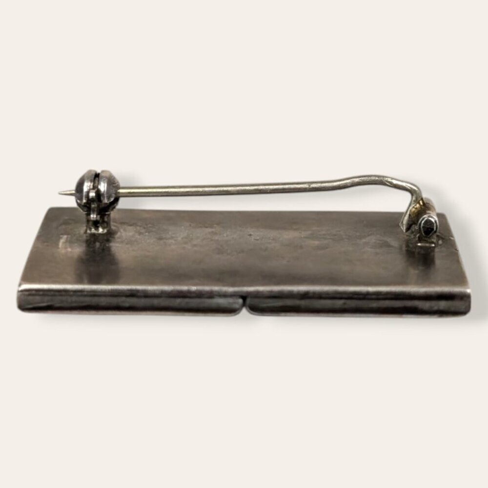Vintage Rectangular Perfume Brooch - Picture 5 of 6